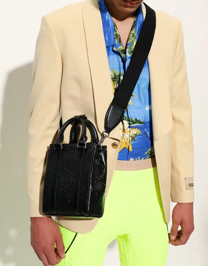 Alternative view of Gucci GG Embossed Mini Tote Bag Black GG Embossed /