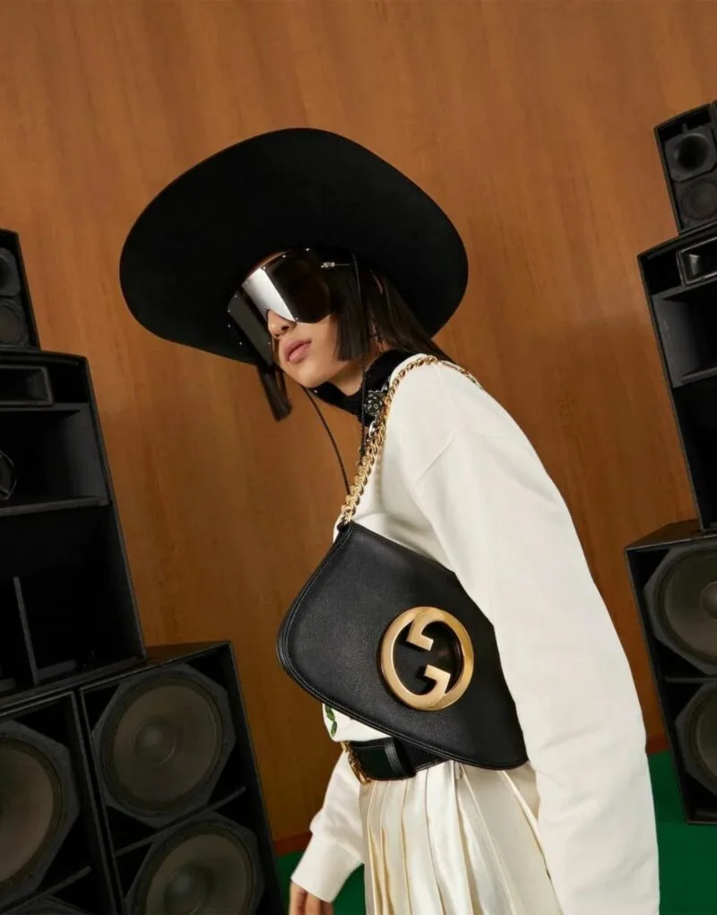 Alternative view of Gucci Blondie Shoulder Bag Black