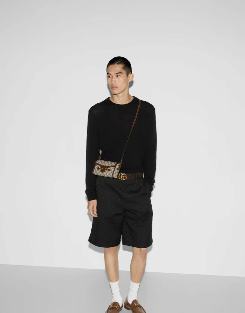 Gucci Horsebit 1955 Mini Bag Beige / GG - Image 8