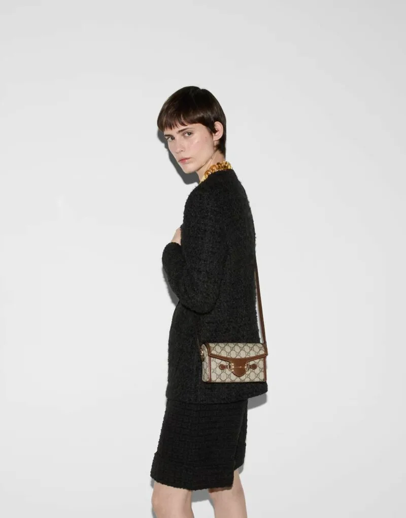 Alternative view of Gucci Horsebit 1955 Mini Bag Beige / GG