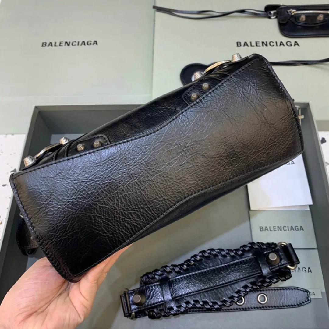 Balenciaga Neo Cagole XS Handbag In Black - Image 4