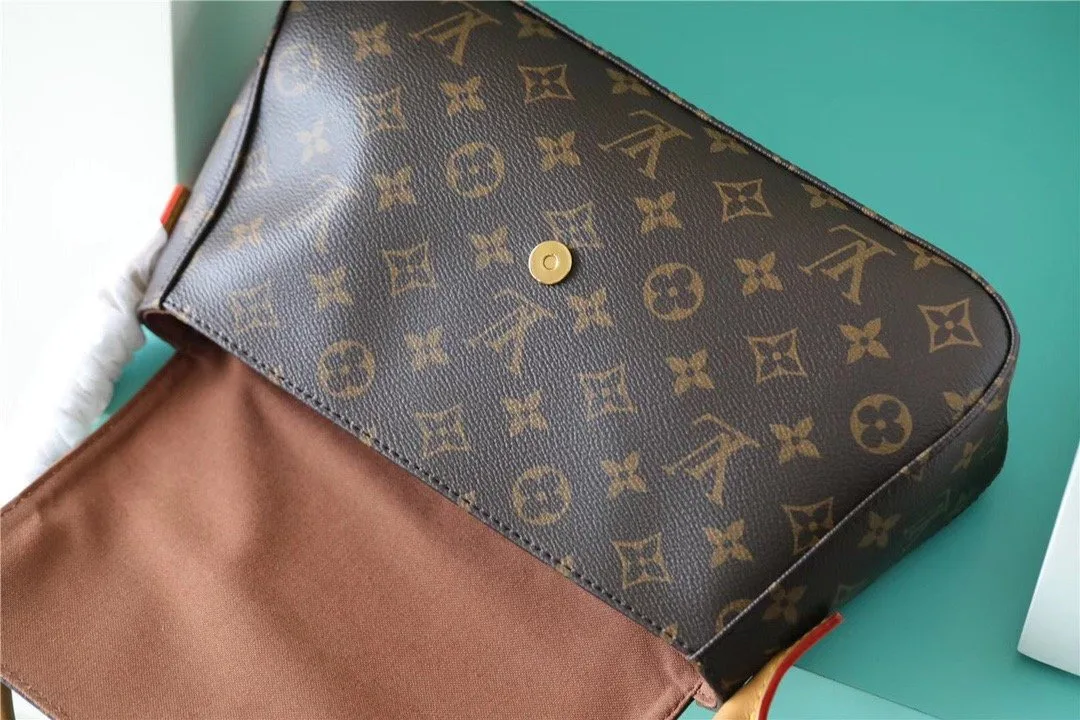 Louis Vuitton Mini Looping Flap Shoulder Bag Monogram / Brown LV - Image 8