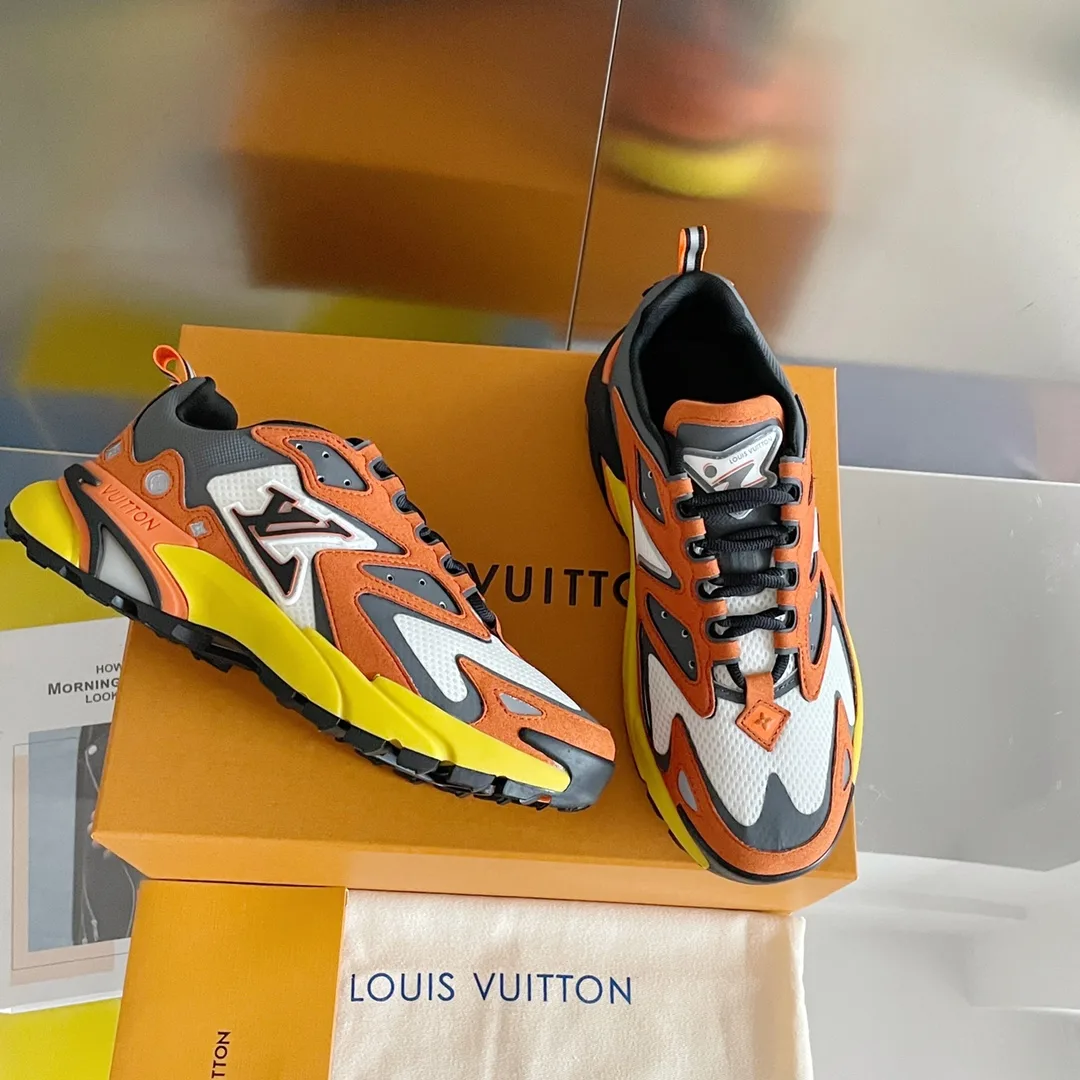 Louis Vuitton Men’s LV Runner Tatic Sneaker Orange - Image 8