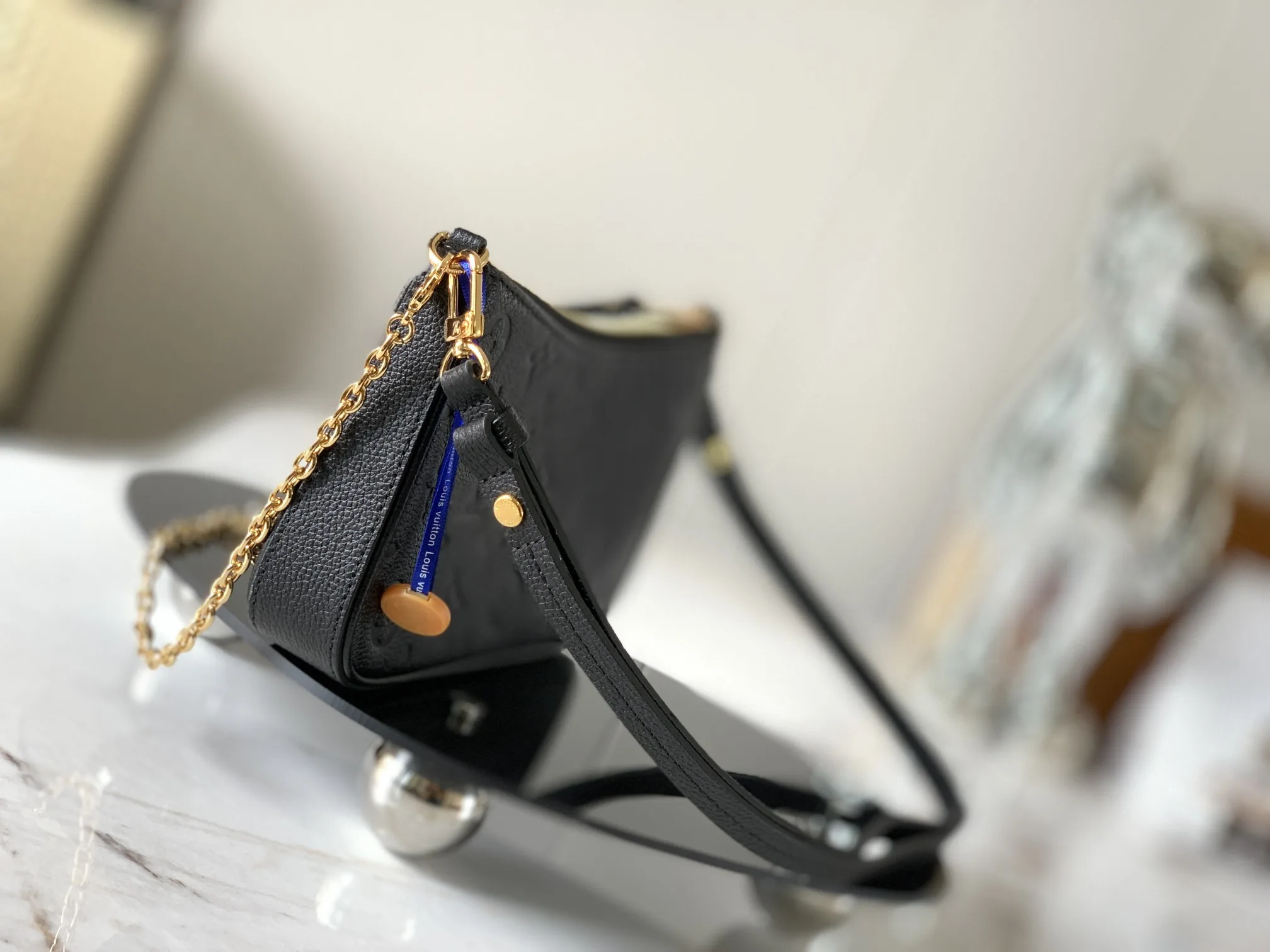 Louis Vuitton Easy Pouch On Strap Monogram Empreinte Black / LV - Image 5