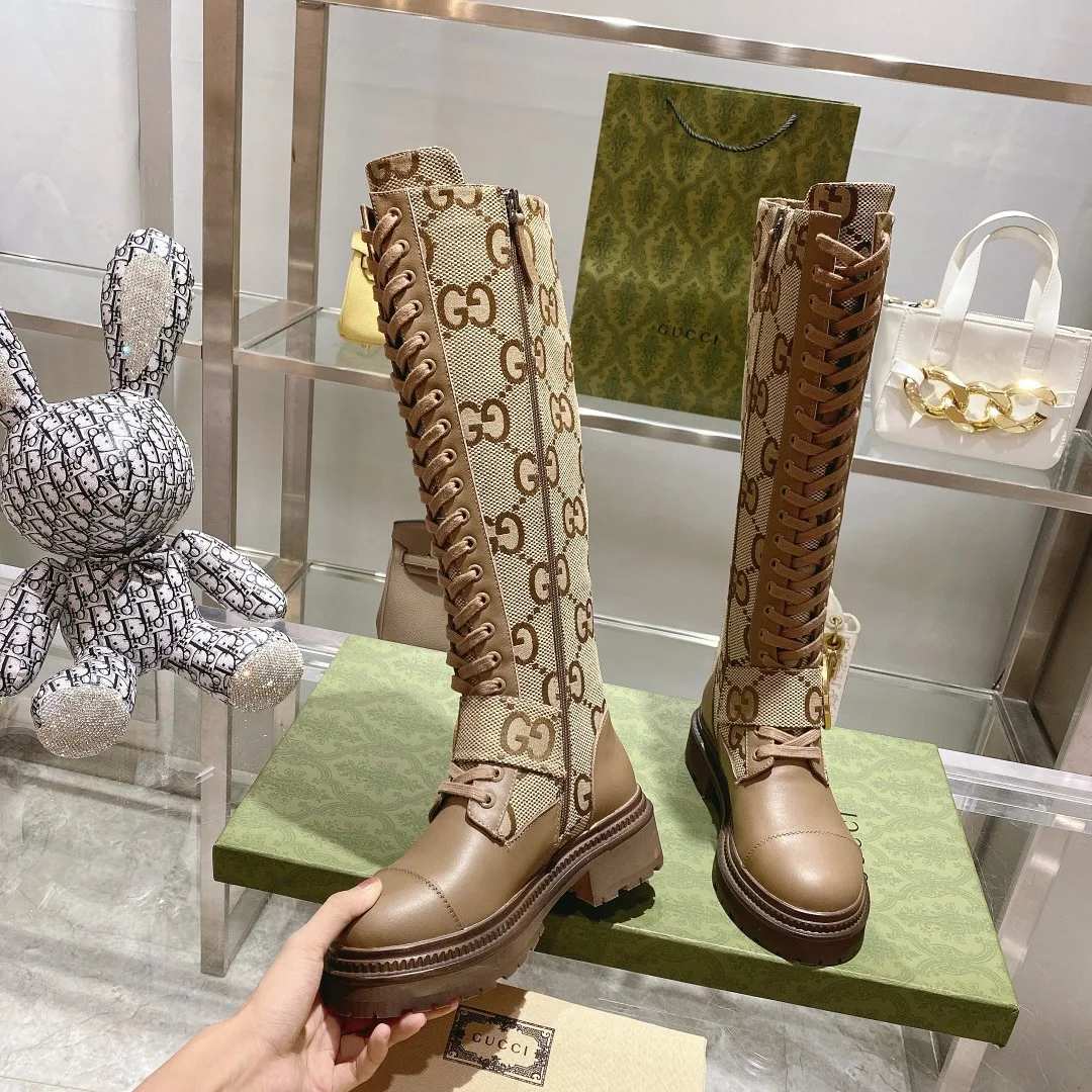 Gucci Blondie Women’s Boots Beige - Image 9