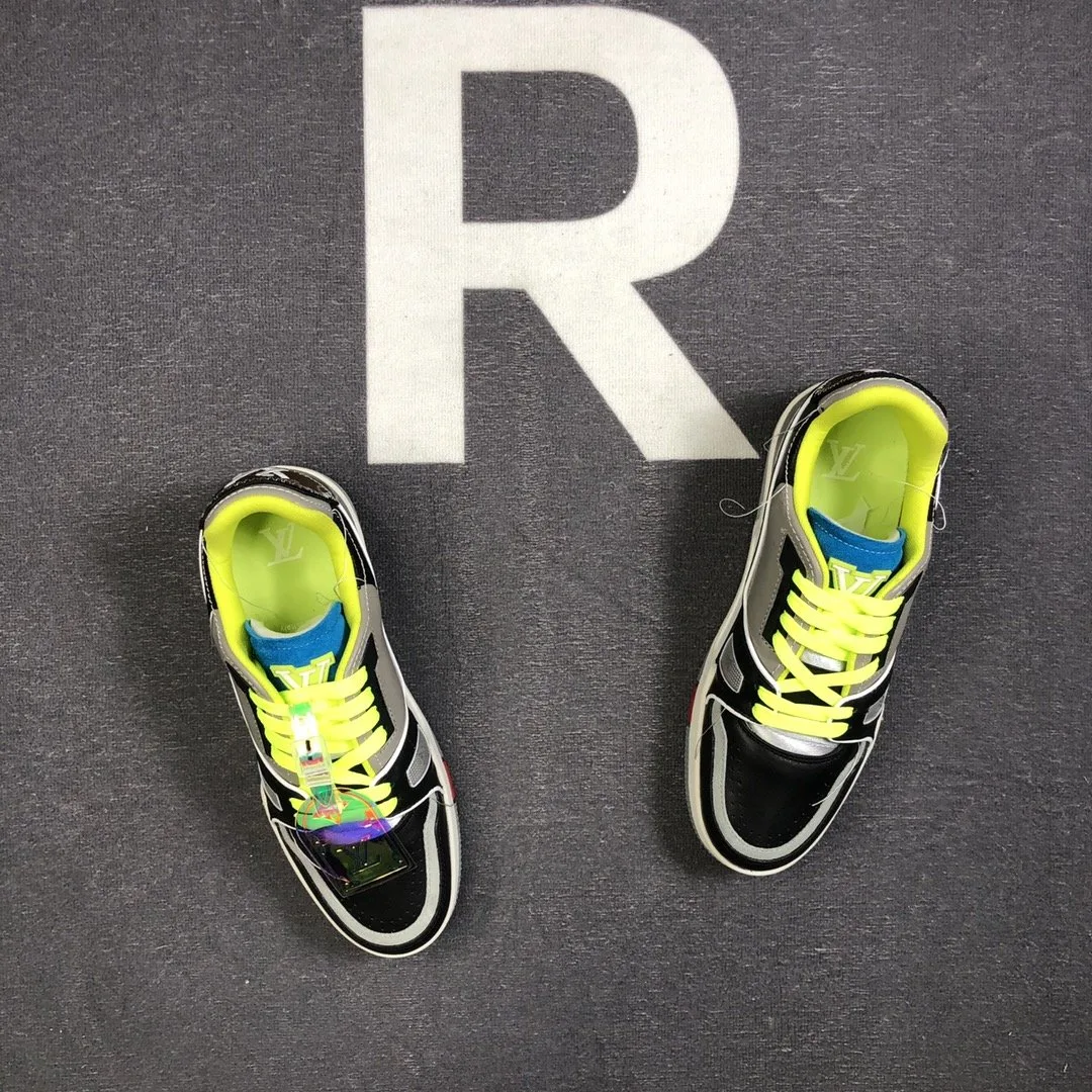 Louis Vuitton Trainer Sneaker Rubber Monogram Denim Multiple Color Virgil Abloh - Image 9