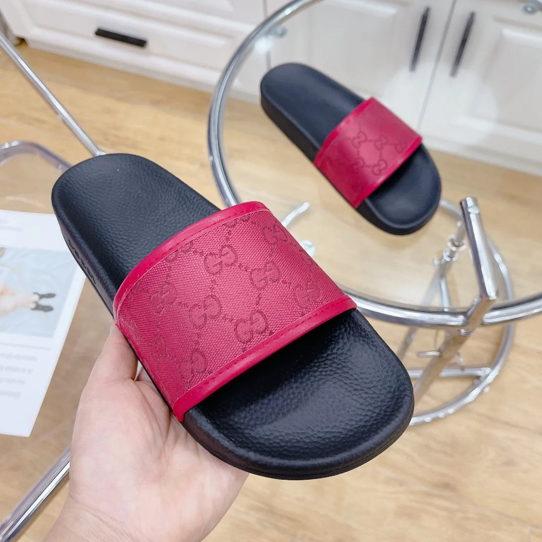 Gucci Women’s GG Slide Sandal Red - Image 3