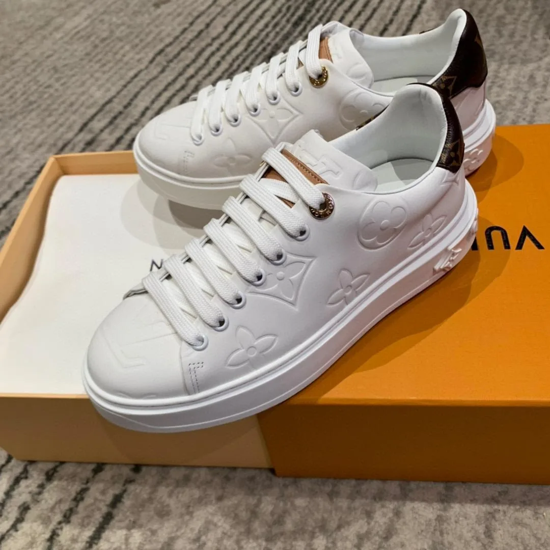 Louis Vuitton Time Out Sneaker White/Brown - Image 3