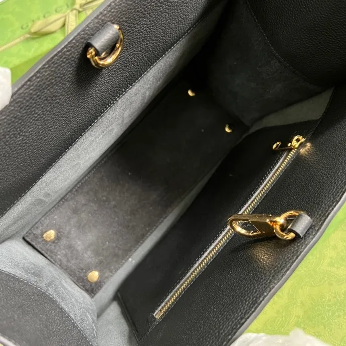 Gucci Small tote With Gucci Logo Black / GG - Image 7