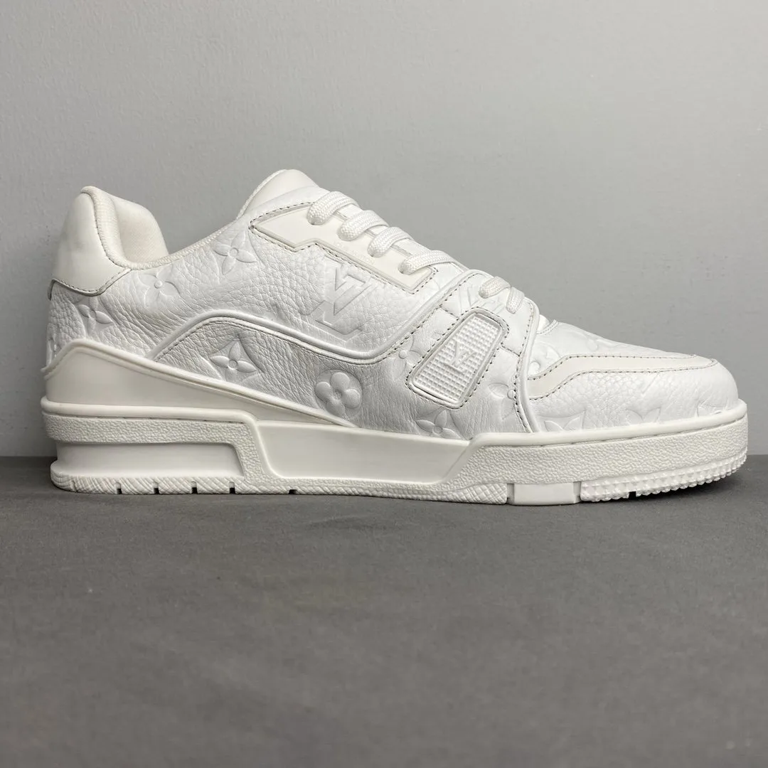 Louis Vuitton Trainer Sneaker Mix Of Materials White Virgil Abloh - Image 7
