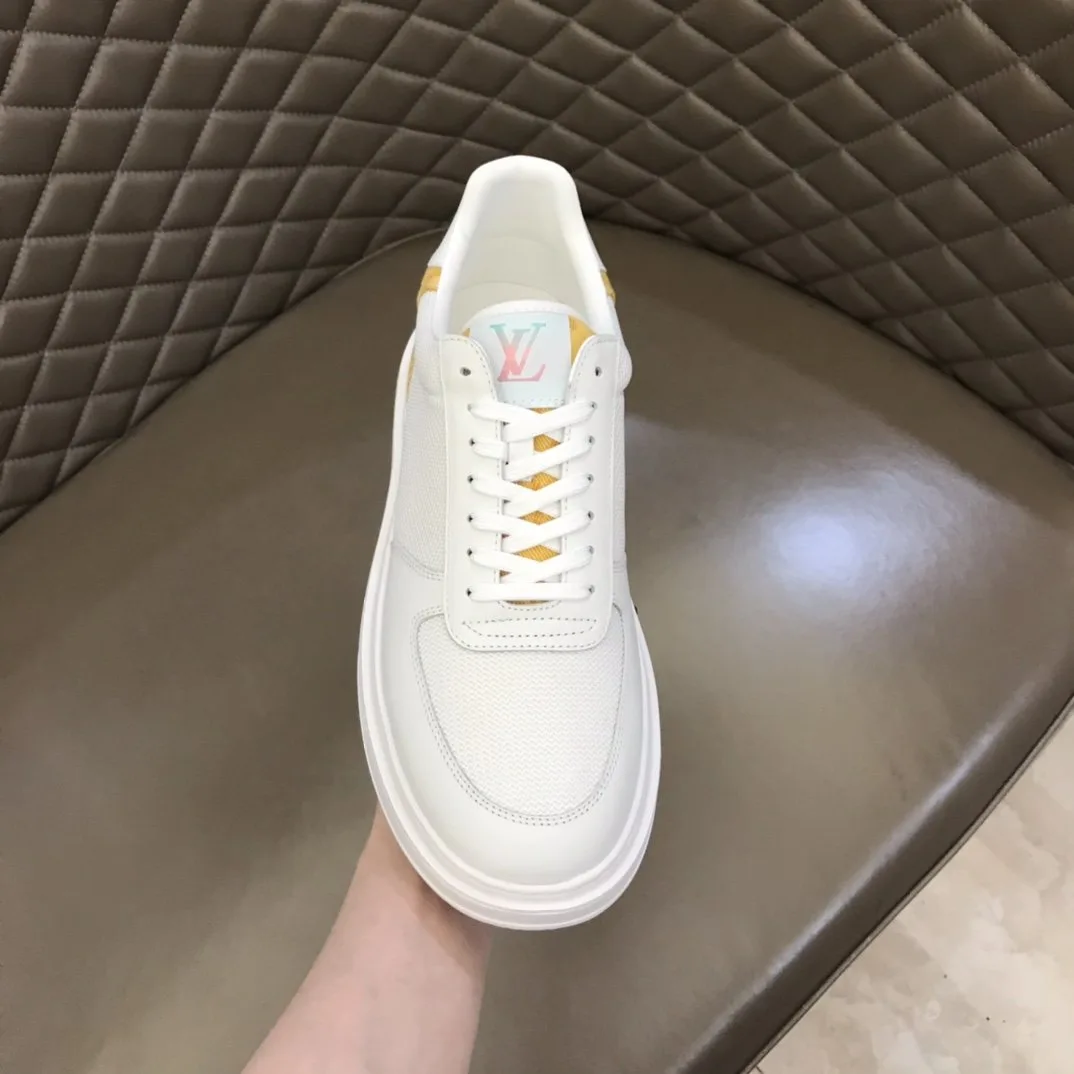 Louis Vuitton Rivoli Sneaker Monogram Metallic Canvas White/Yellow - Image 7