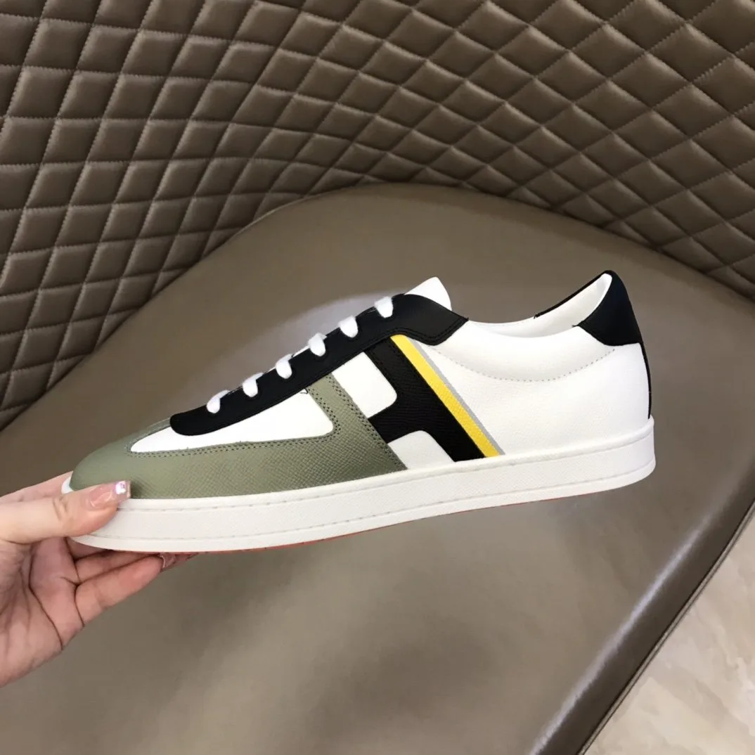 Hermes Boomerang Sneaker White/Green/Black - Image 8