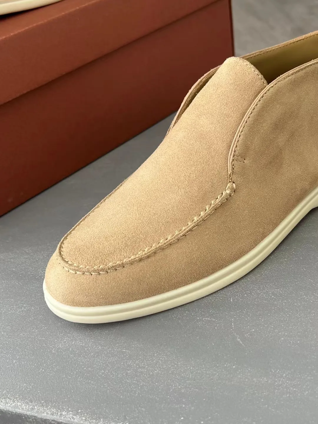 Loro Piana Open Walk Boots Sandstone – FAE9959 - Image 7