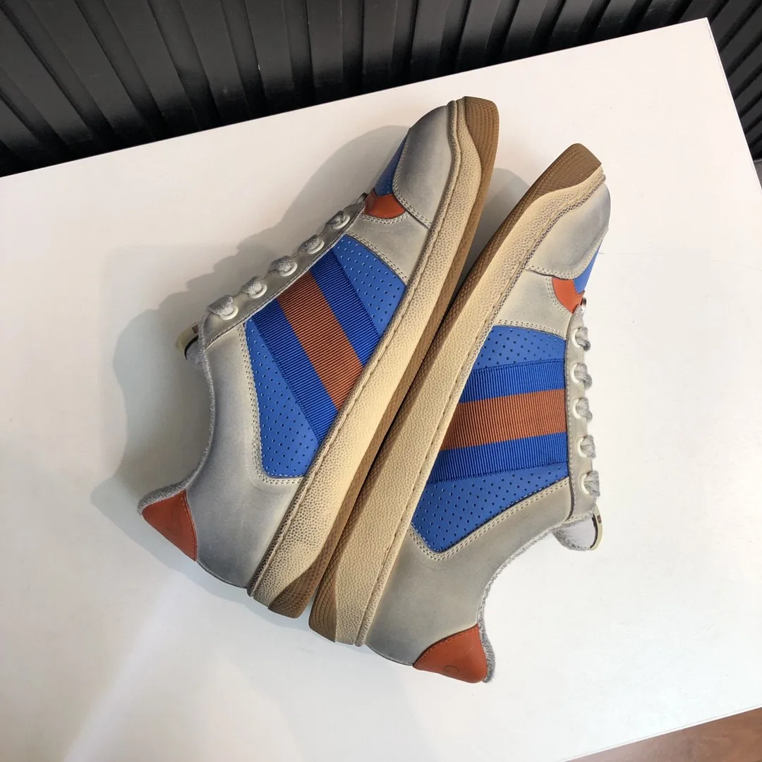 Gucci Women’s Screener Low-Top Blue White - Image 4
