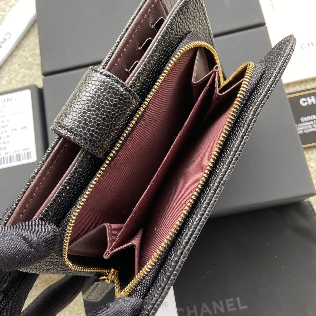 Chanel CO-CO Flap Wallet Black Gold Hardware / - Image 6