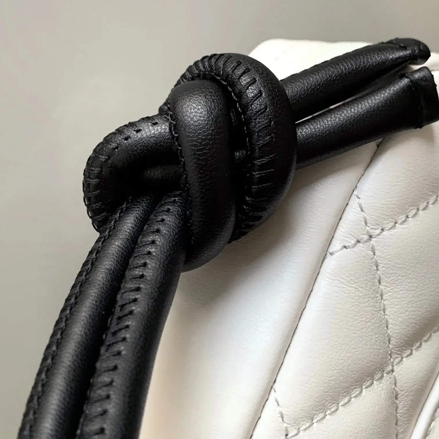 Chanel Cambon Pochette Shoulder Bag / White Silver Hardware - Image 10