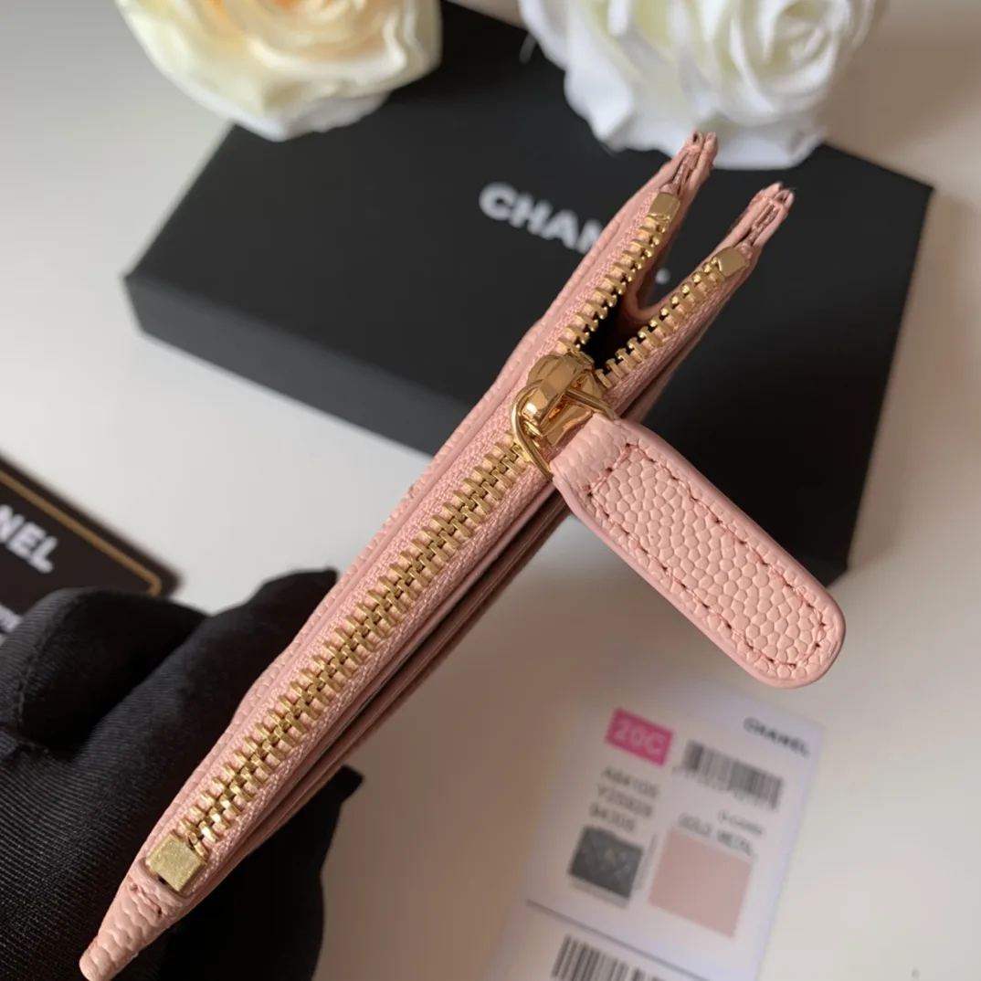 Chanel Flat Card Holder Pink Bag / - Image 6