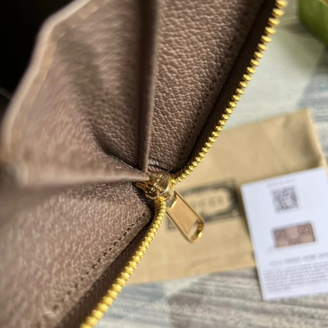 Gucci Diana Jumbo GG Zip Around Wallet With GG Brown / - Image 5