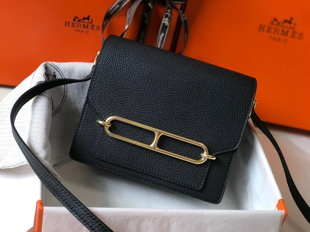 Hermes Mini Evercolor Sac Roulis 19 Black - Image 3