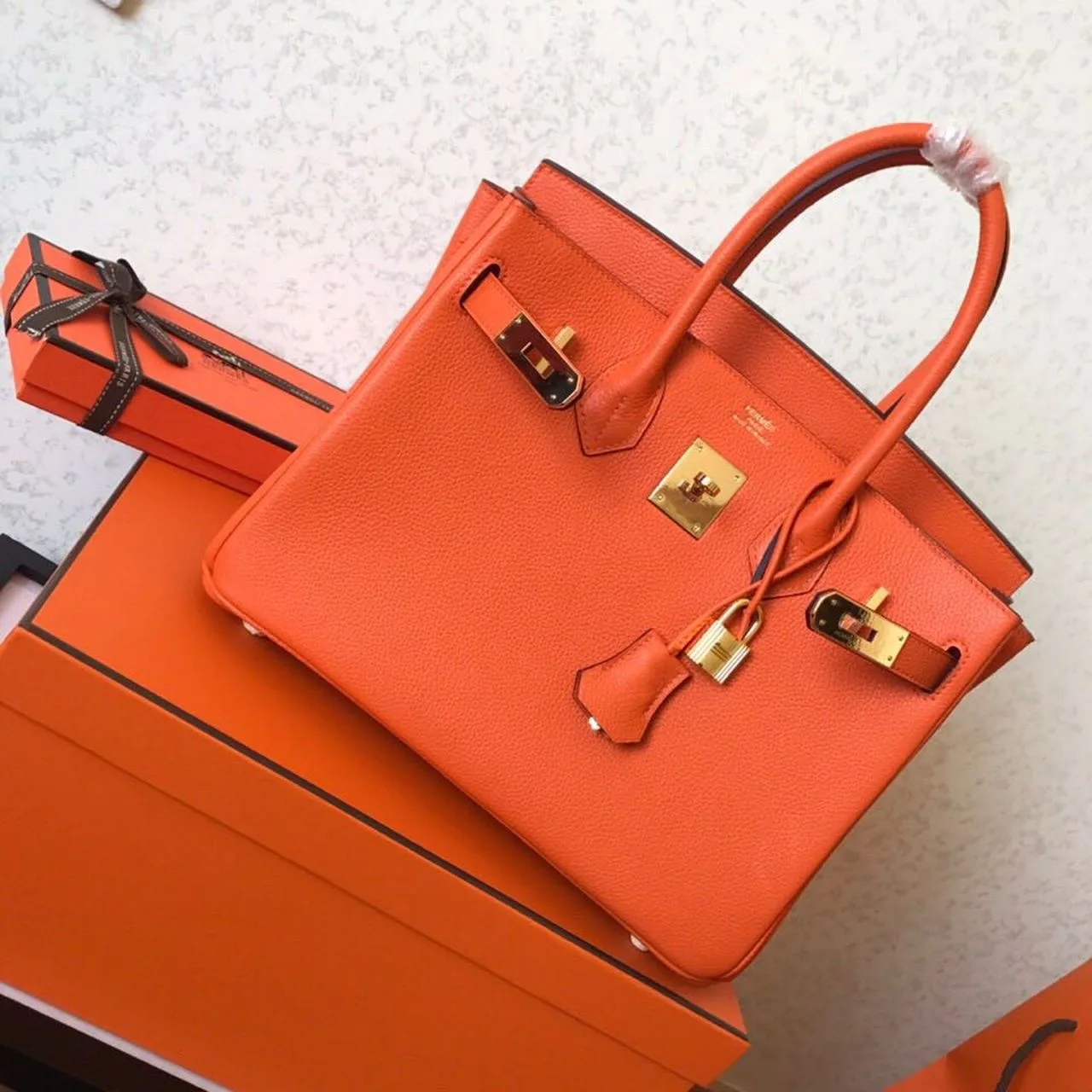 Hermes Birkin Top Handle Bag / Electric Blue Gold Hardware - Image 3