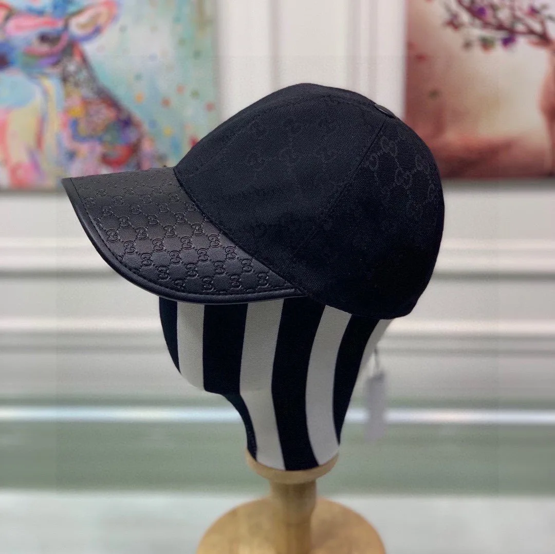 Gucci Eco Washed Denim Wide Brim Hat Beige GG - Image 4