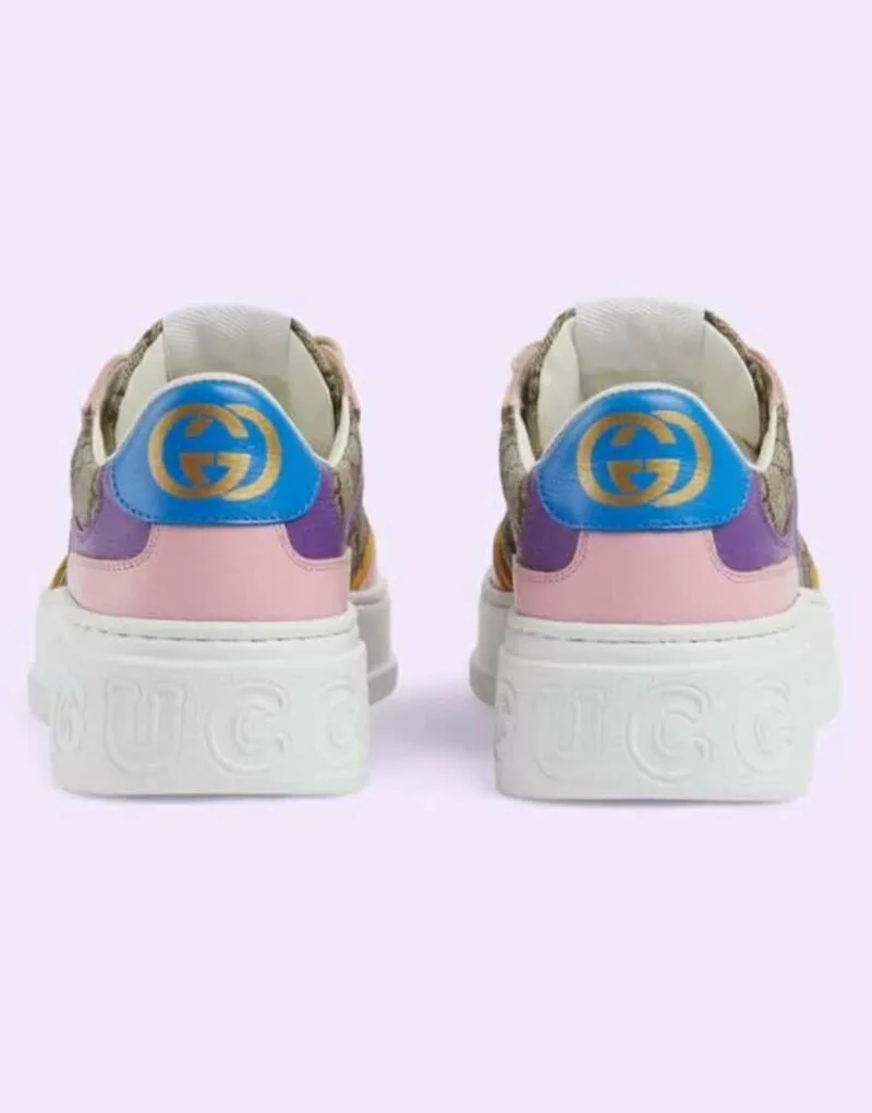 Gucci Womens GG Sneakers Beige - Image 3
