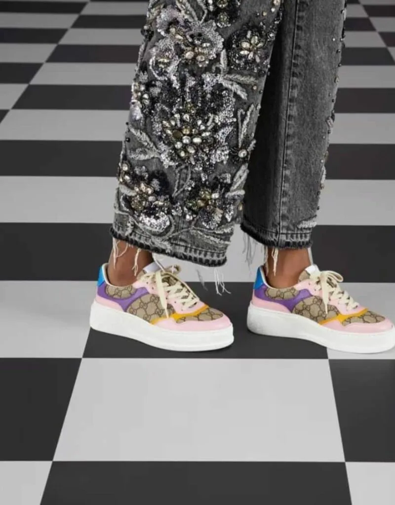 Alternative view of Gucci Womens GG Sneakers Beige