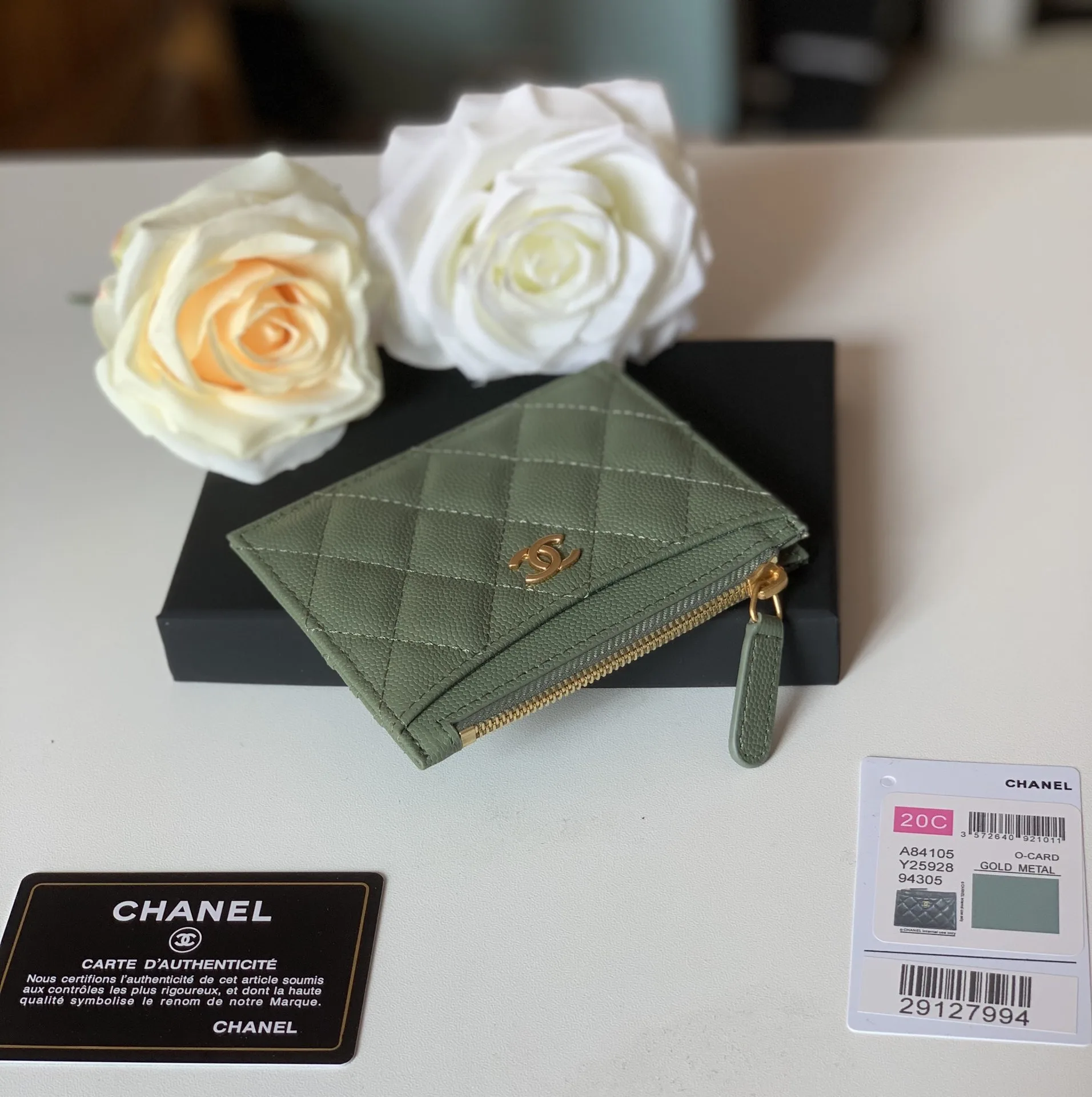Chanel Flat Card Holder Olive Bag / - Image 6
