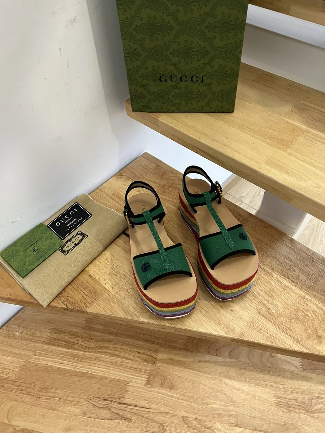 Gucci Women’s Platform Sandal Green