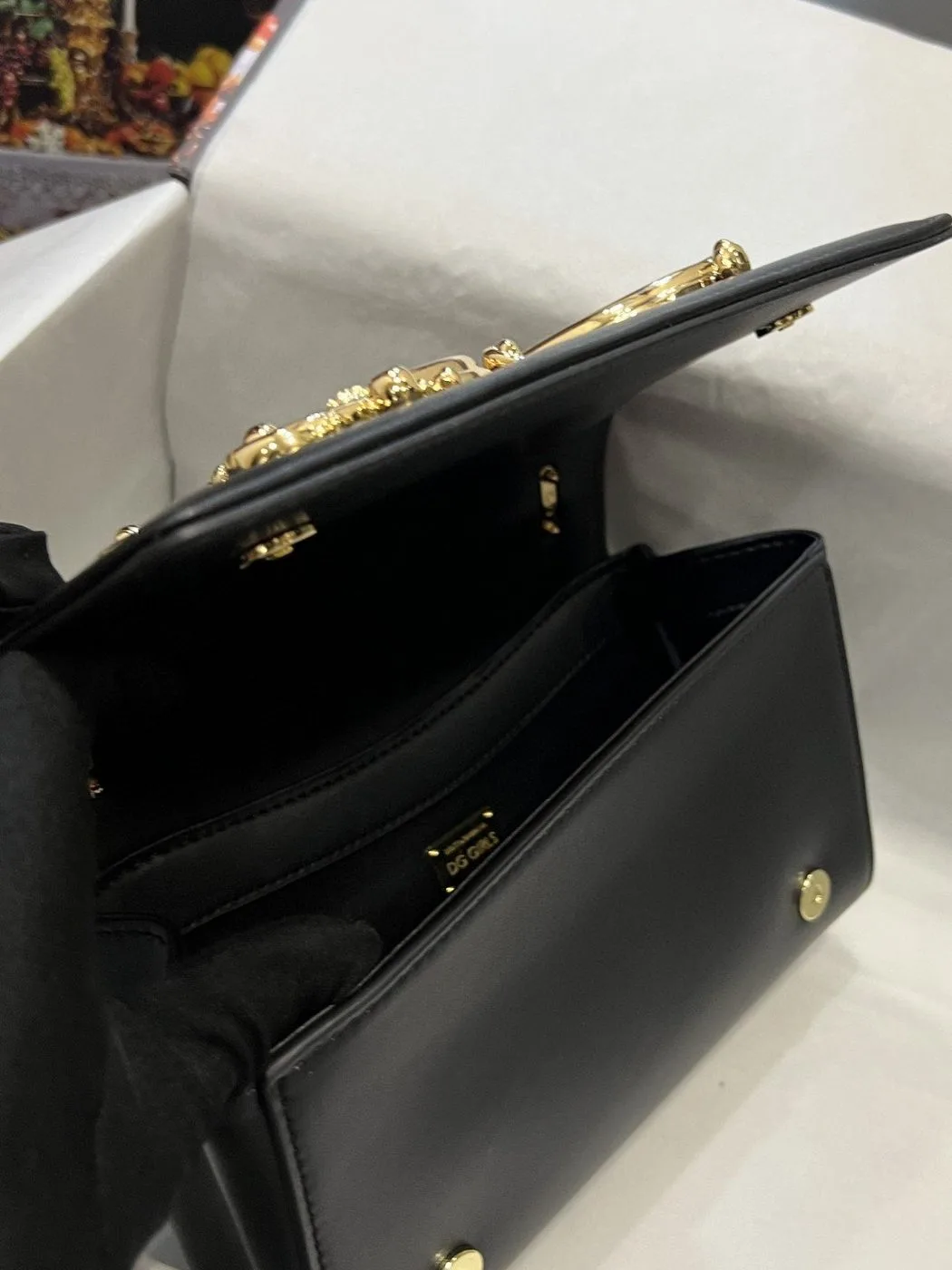 Dolce & Gabbana Nappa DG Girls Shoulder Bag Black / DG BB6498AZ80180999 - Image 3