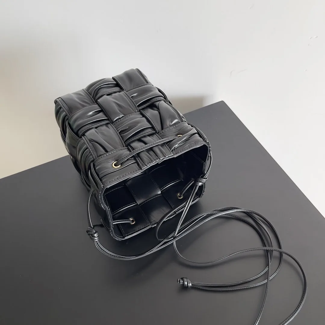 Alternative view of Bottega Veneta Small Cassette Bucket Bag Black