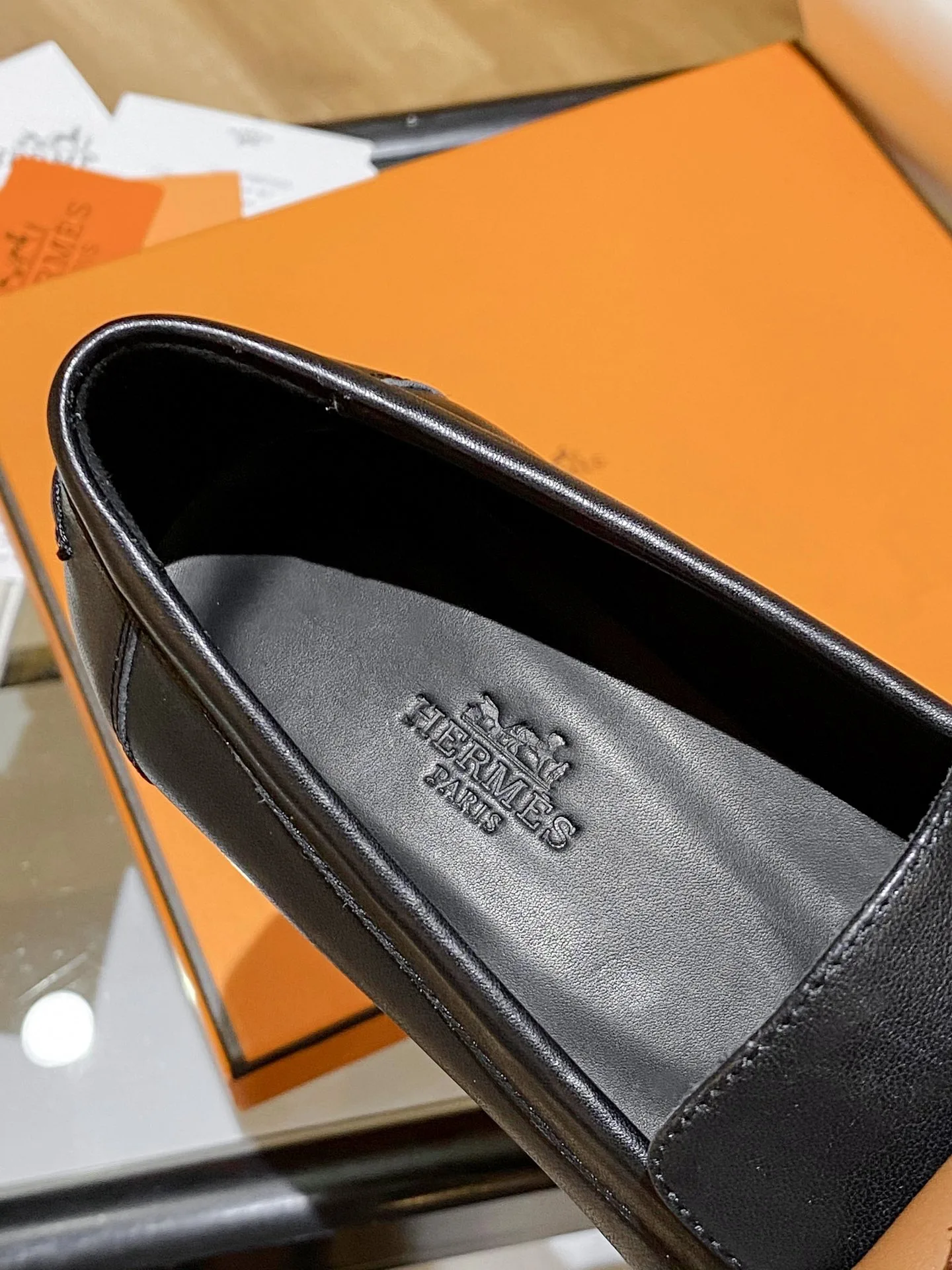 Alternative view of Hermes Destin Loafers Black