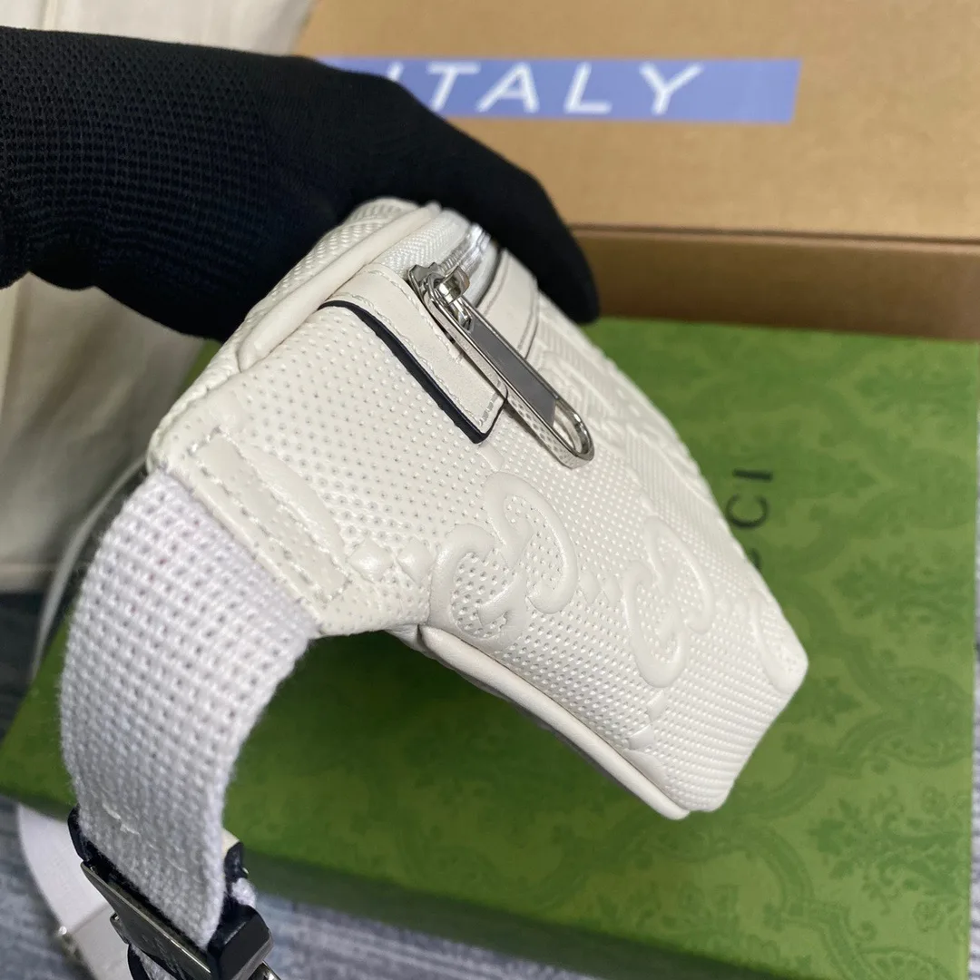 Gucci GG Embossed Belt Bag White GG Embossed / - Image 6