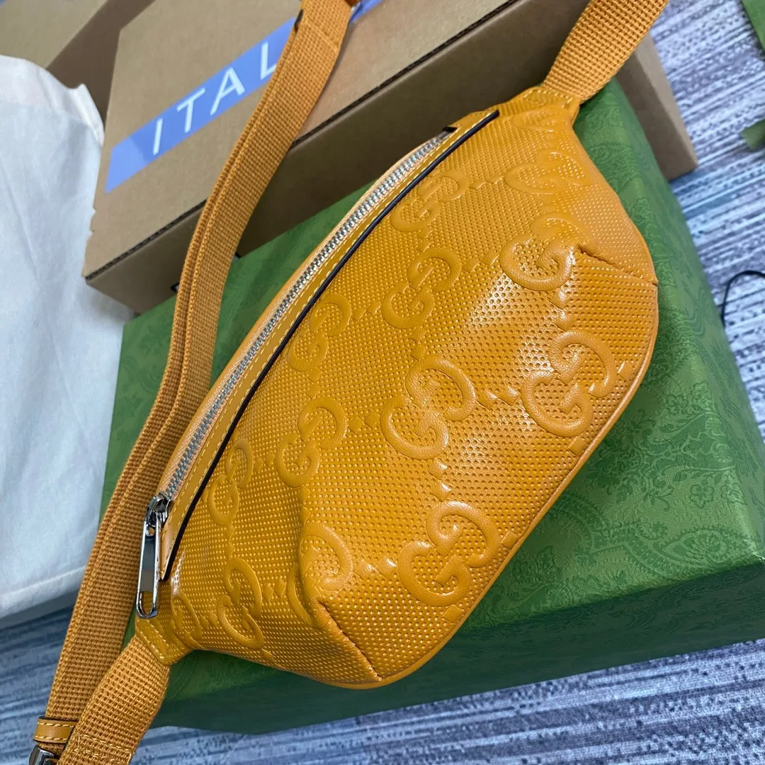 Gucci GG Embossed Belt Bag Yellow GG Embossed / - Image 6