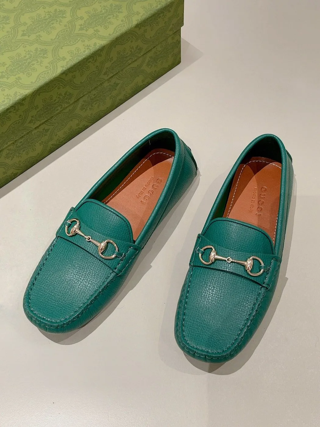 Alternative view of Gucci Men’s Horsebit Driver Green