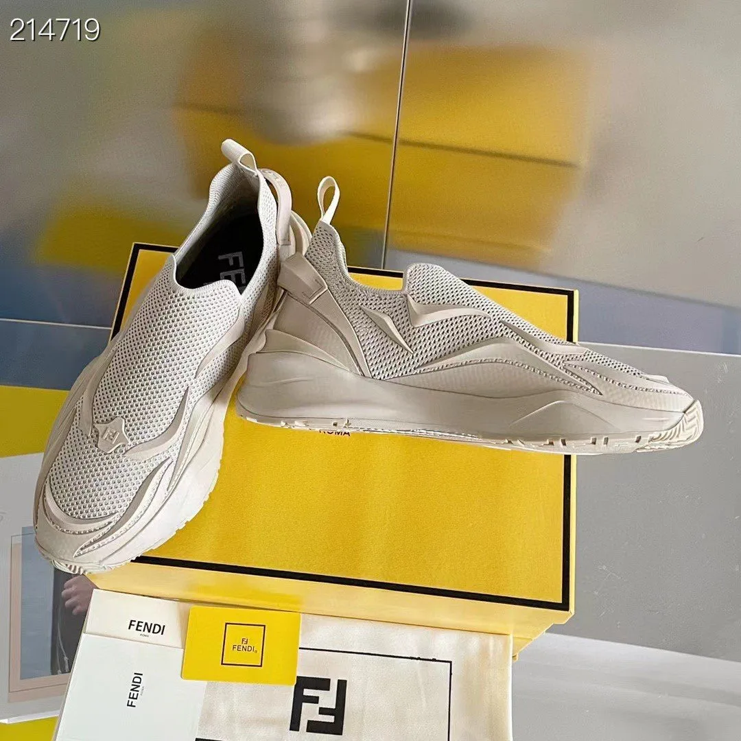 Fendi Flow Beige Sneakers 7E1504AHI8F0EJB - Image 8