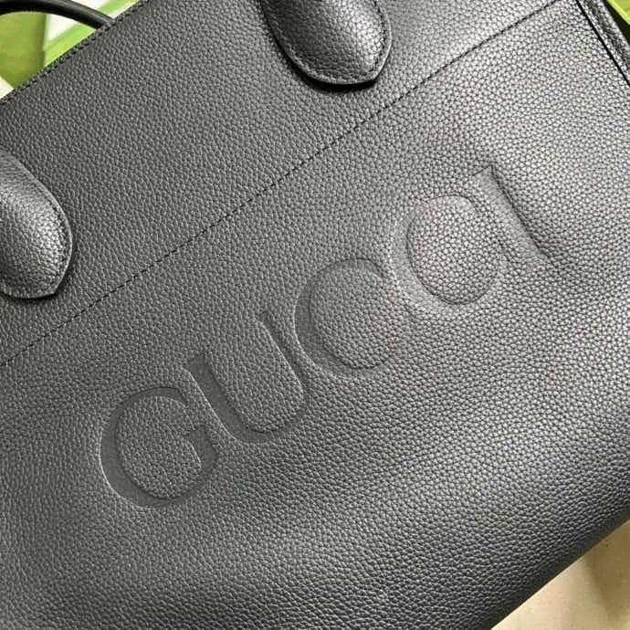 Gucci Small tote With Gucci Logo Black / GG - Image 3