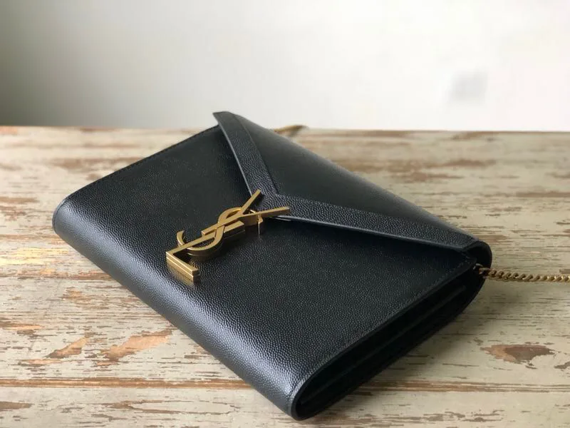 Saint Laurent Cassandra Flap-Front Crossbody Bag Black / YSL - Image 4