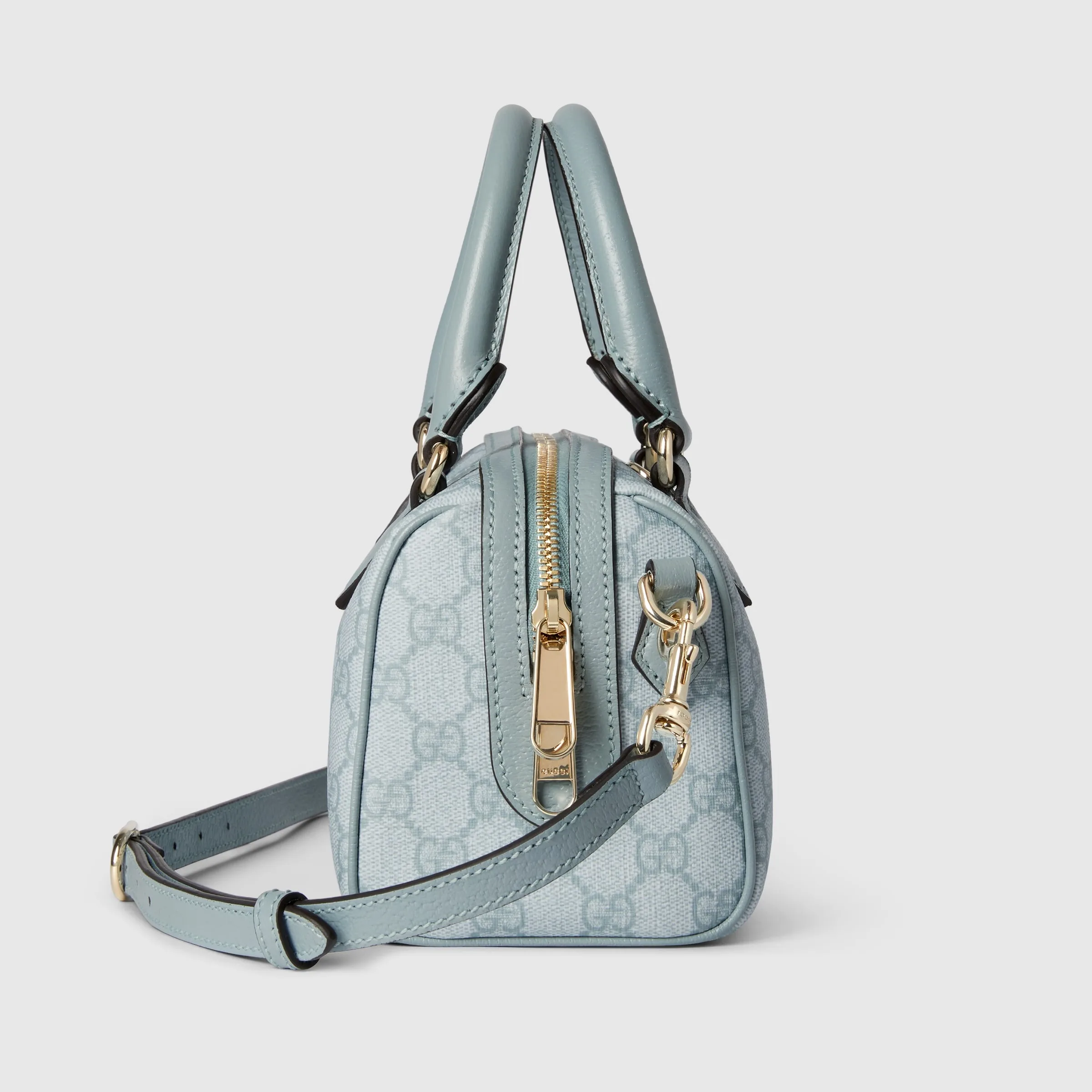 Gucci Ophidia Mini Top Handle Bag / Dusty Blue Gold Hardware - Image 3