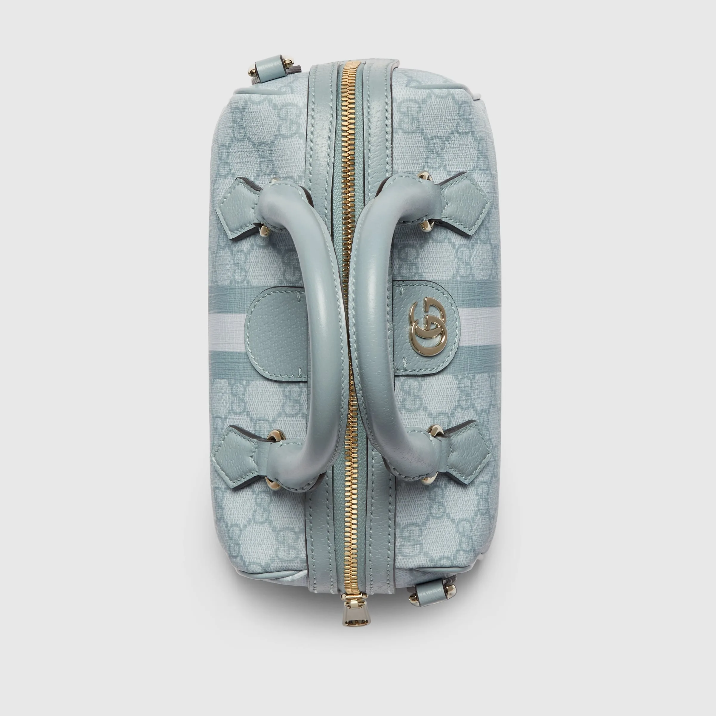 Gucci Ophidia Mini Top Handle Bag / Dusty Blue Gold Hardware - Image 2
