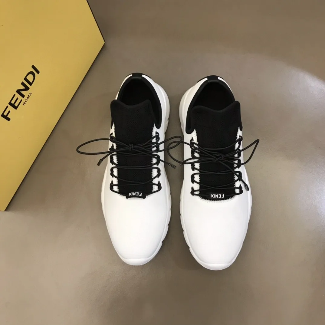 Fendi Force Low Tops Sneakers White - Image 5