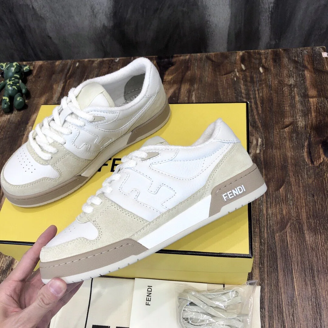 Fendi Match Low Tops Sneakers White 7E1493AHH2F1FHS - Image 5