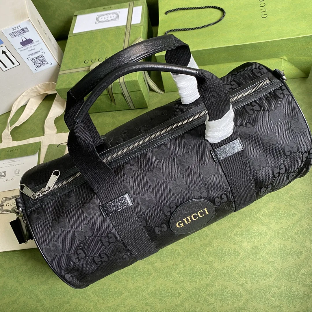 Gucci Off The Grid Duffle Bag Black GG Nylon / - Image 5