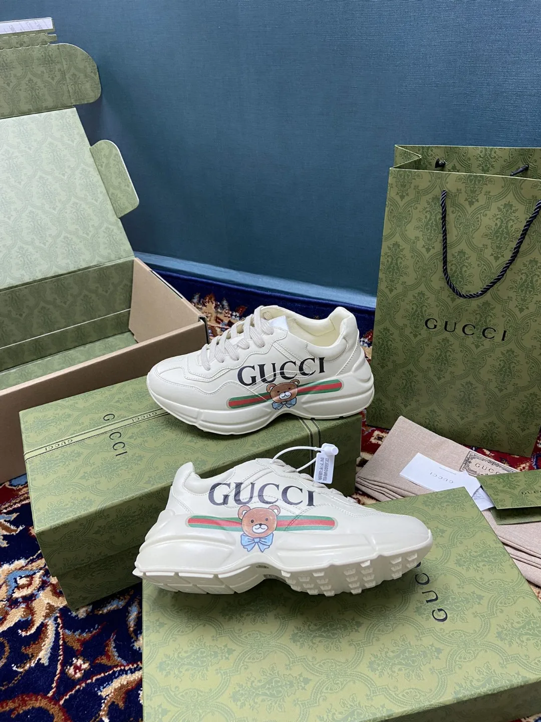Gucci KAI x Gucci Rhyton Sneaker White Ivory - Image 5
