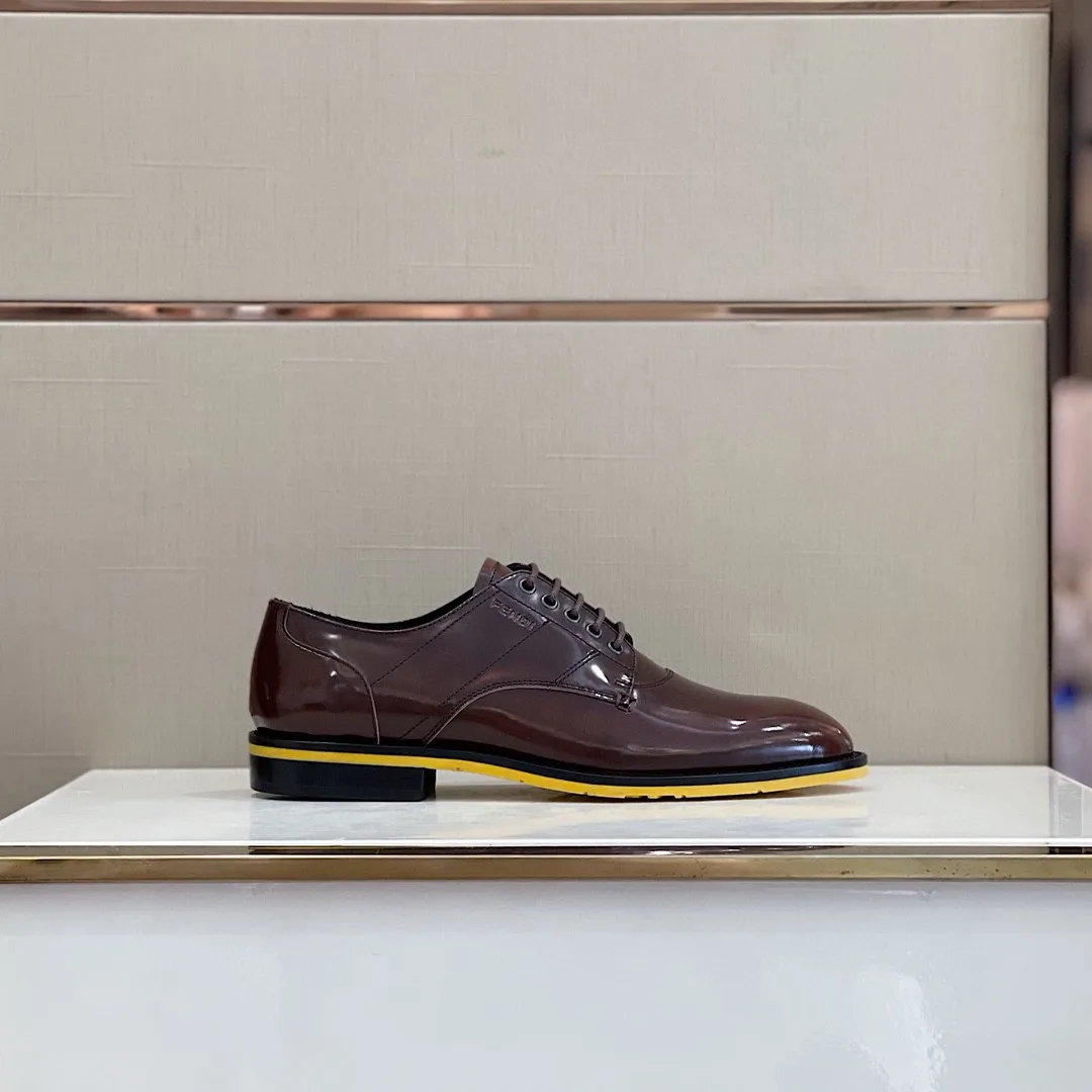 Alternative view of Fendi Force Shiny Brown Shoes