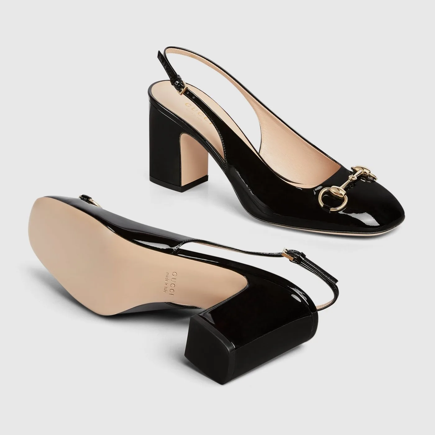 Alternative view of Gucci Horsebit Slingback Black