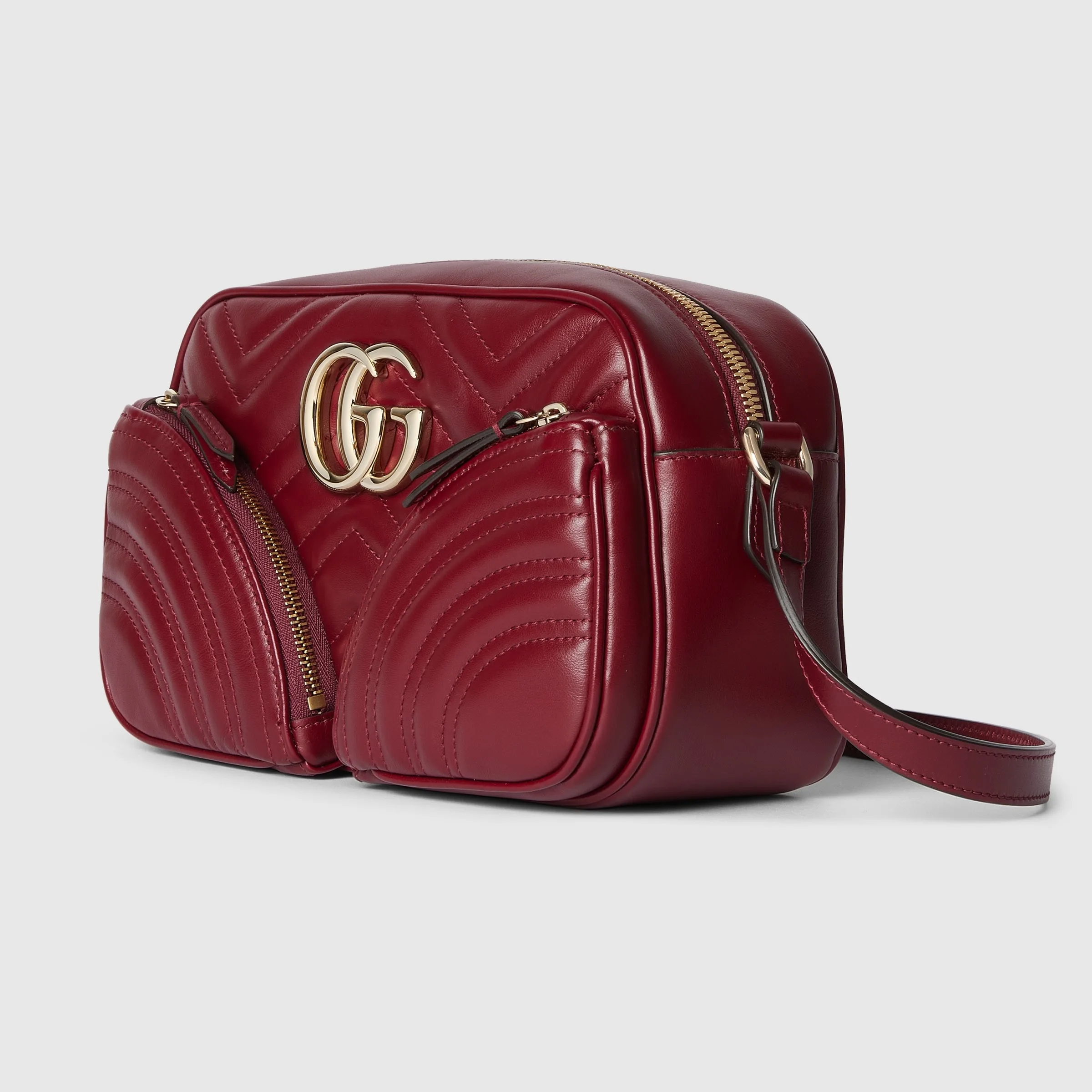 Gucci GG Marmont Small Shoulder Bag Red 9.6 Inches/ - Image 4
