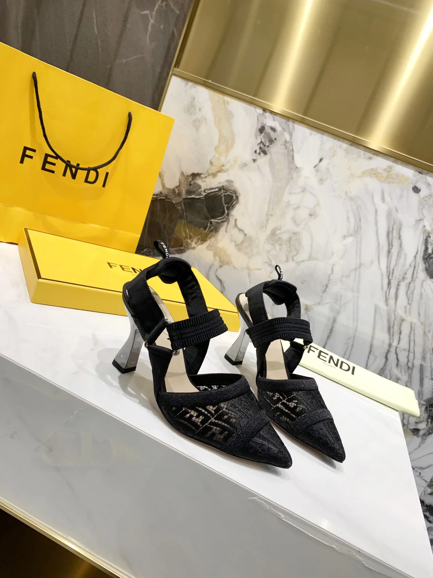 Fendi Colibri Micromesh Black FF - Image 4
