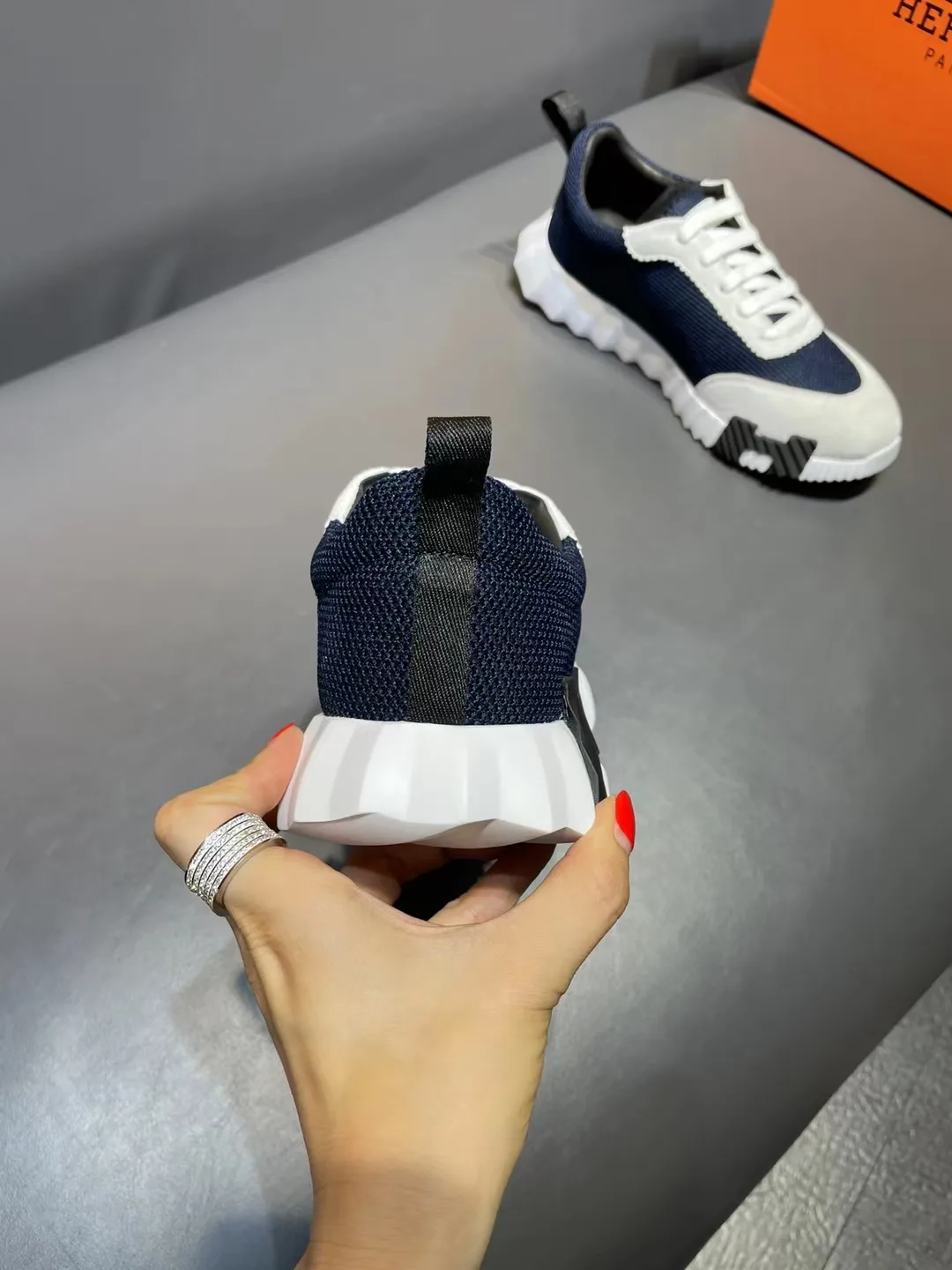 Hermes Bouncing Sneakers Dark Blue - Image 6