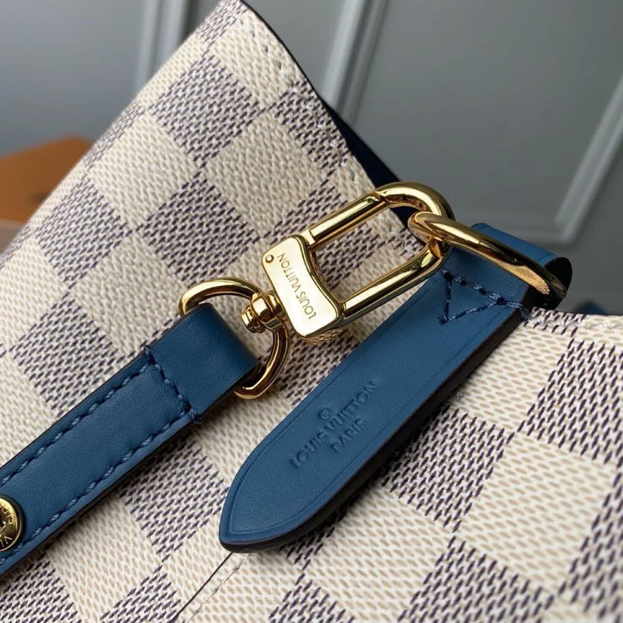 Louis Vuitton NeoNoe MM Bucket Bag Damier Azur Canvas Bleuet Blue - Image 3